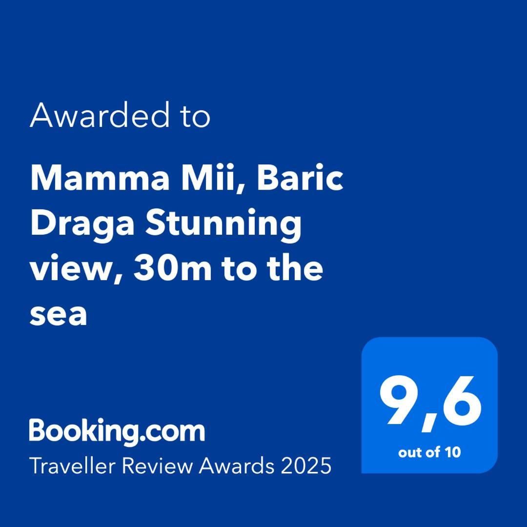 Mamma Mii, Baric Draga Stunning View, 30M To The Seaアパートメント エクステリア 写真